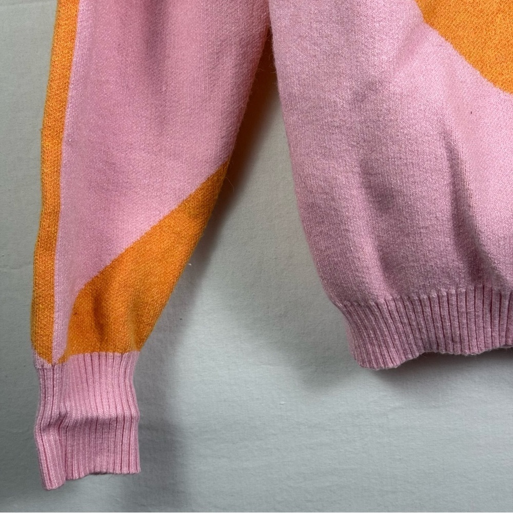 Princess Polly Pink and Orange Knit Sweater Size 4 - Picture 4 of 5